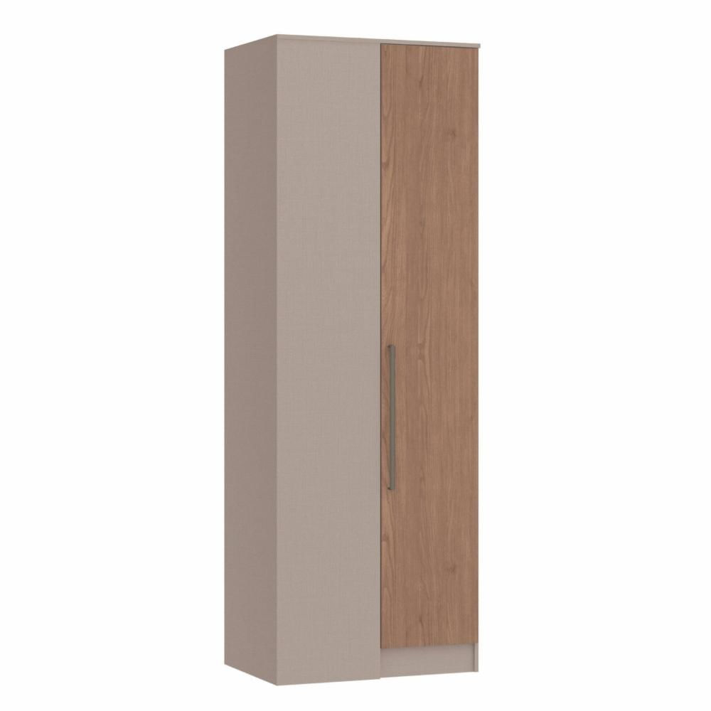 Miniatura Guarda Roupa Modulado Canto Reto 1 Porta Requinte+ Móveis Castro Duna Line/Macadâmia