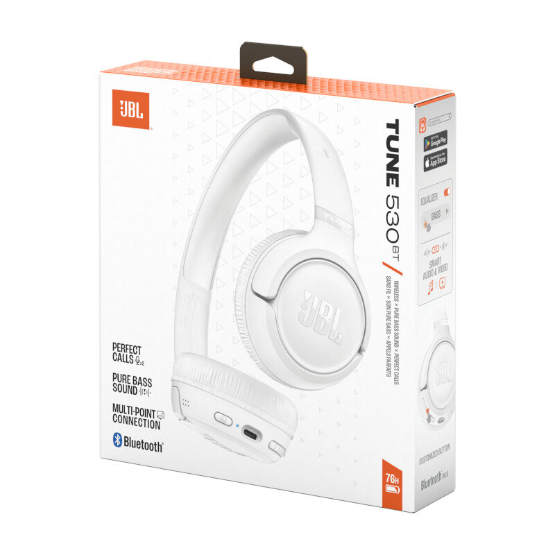 Miniatura Fone de Ouvido JBL Tune 530BT Branco