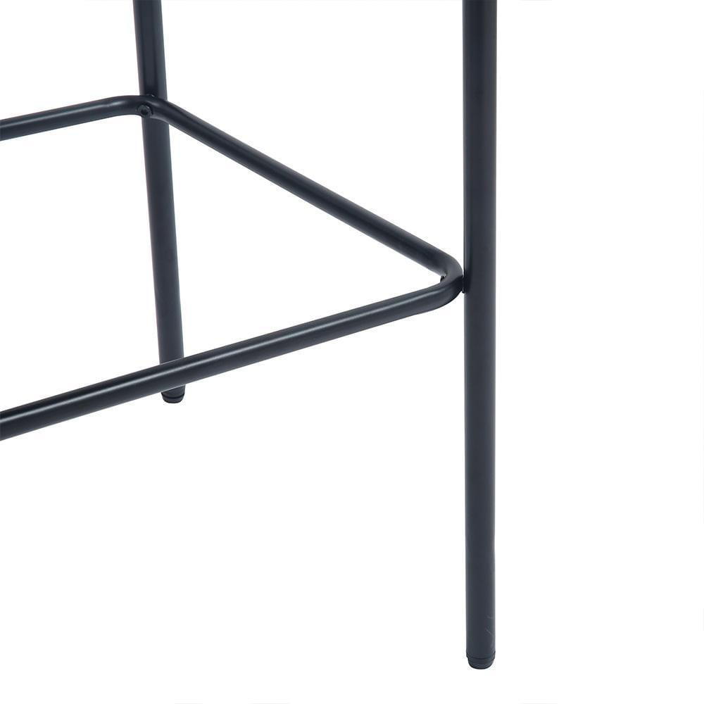 Banqueta De Cozinha Eva Tecido Rivatti - Cinza