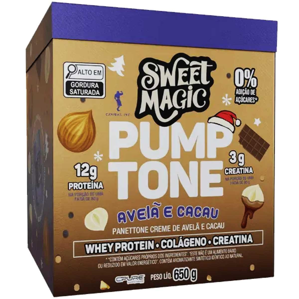 Miniatura Panetone Whey Protein Sweet Magic Pumptone 650G Creme Avelã