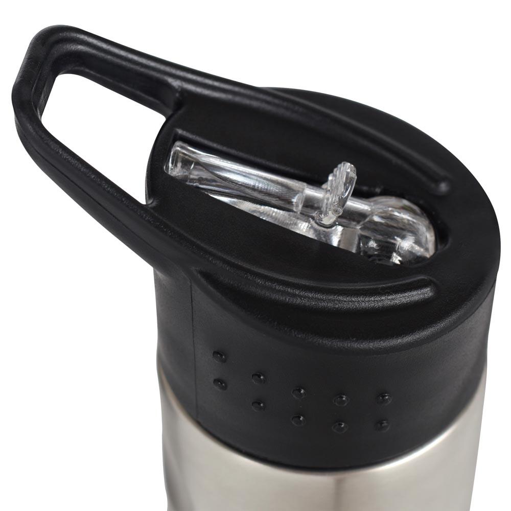 Garrafa Squeeze Academia Aço Inox Capa Neoprene To Go Mor