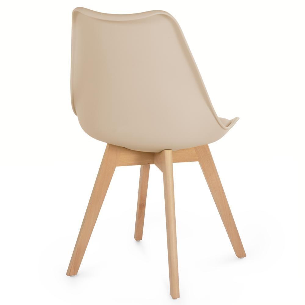 Miniatura Conjunto Mesa De Jantar Redonda Marci 100cm Preta Com 4 Cadeiras Leda Nude