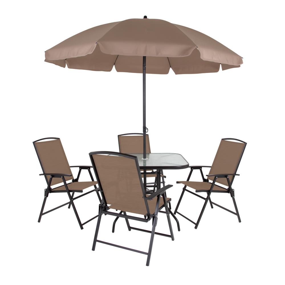 Miniatura Conjunto Jardim Acapulco Com Mesa Guarda-sol e Cadeiras Mor