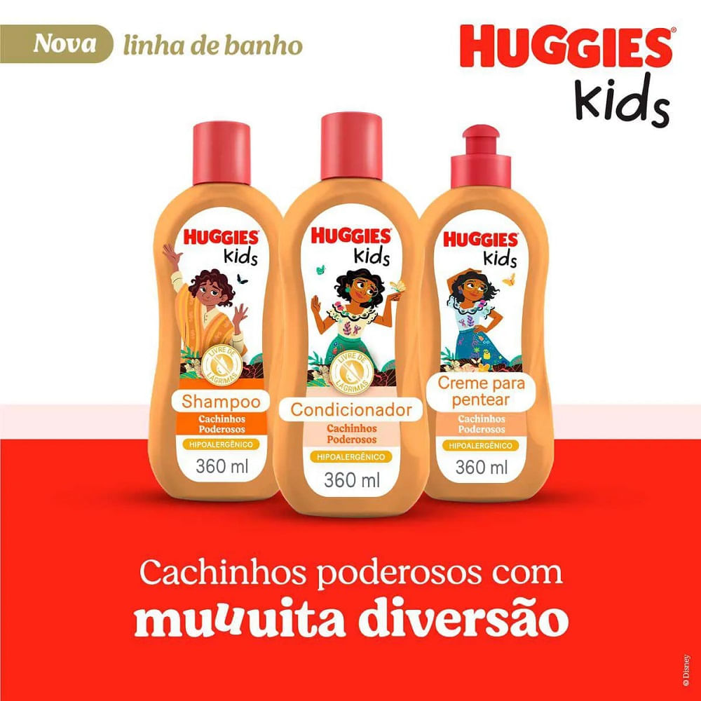 Miniatura Shampoo Huggies Kids Cachinhos Poderosos 360ml