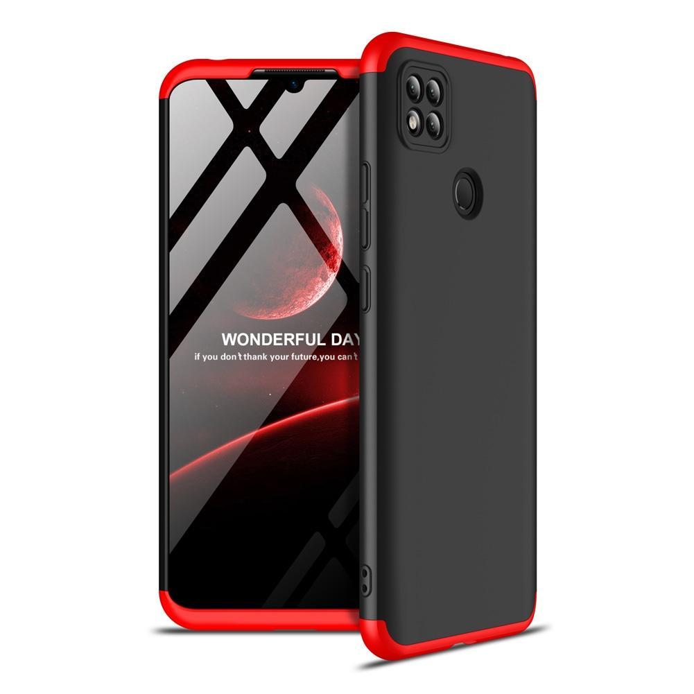 Miniatura Capa Capinha 360 Fosca Para Redmi 10A - Preta Com Vermelho