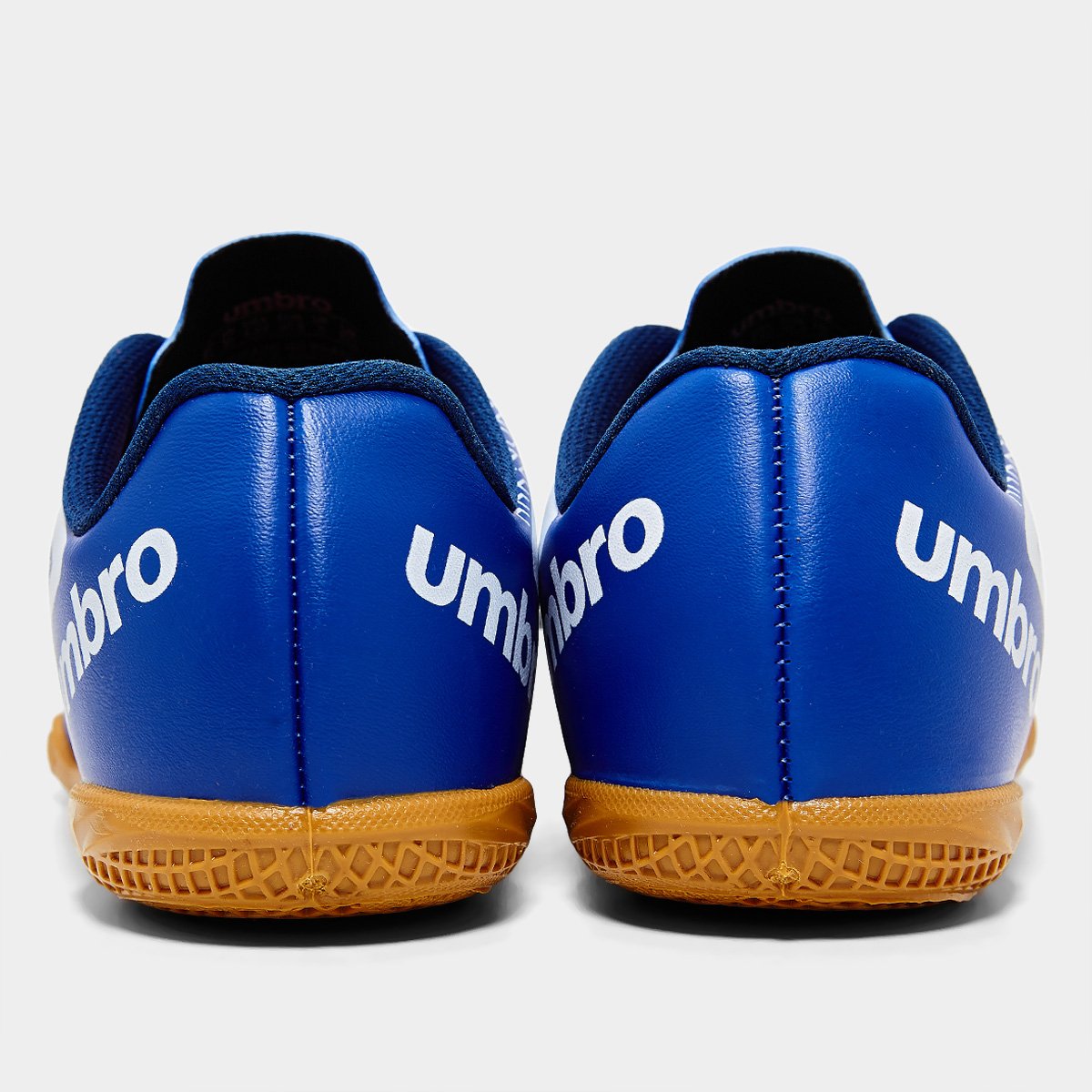 Miniatura Chuteira Futsal Infantil Umbro X-Diamond Unissex Azul+Branco - 29