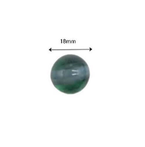 Miniatura Kit 50 Bolinha Gude Olho Gato Esfera Bola Vidro 18Mm Burca