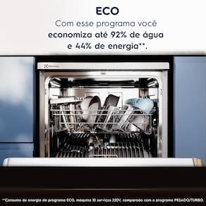 Lava-Louças Electrolux LS10E 10 Serviços Lava e Seca Inox 110V