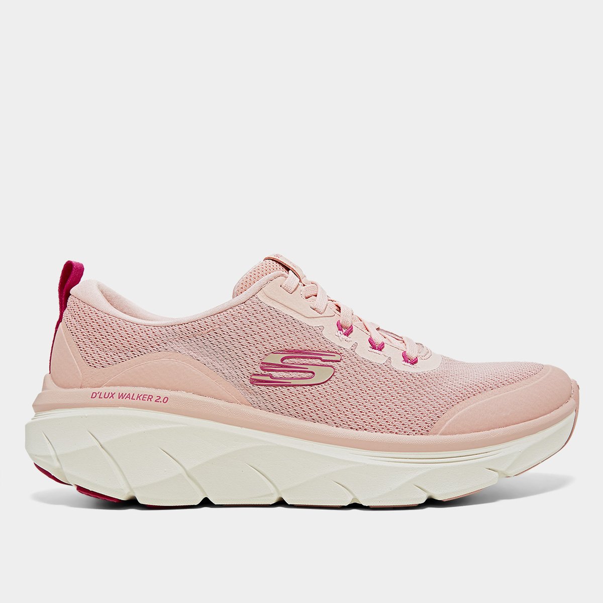 Miniatura Tênis Skechers D'Lux Walker 2.0 Rad Feminino Rosê - 34