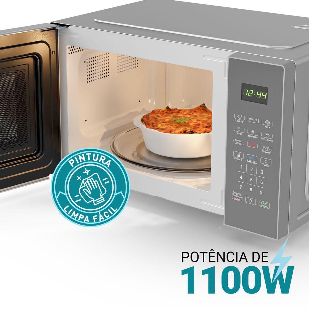 Micro-ondas Philco 25L 1100W Limpa Fácil PM26S 110V