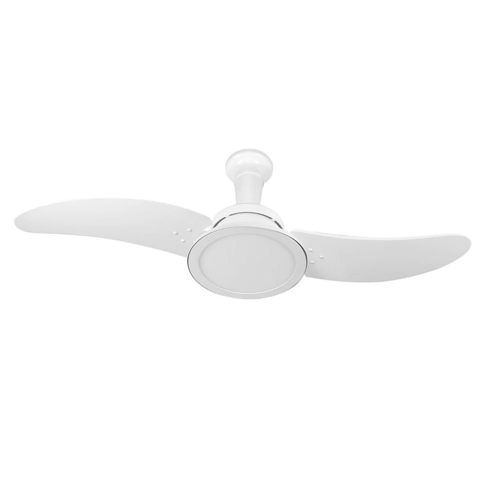 Miniatura Ventilador de Teto 2 Pás 220V Euro Led Tron Ventiladores Branco