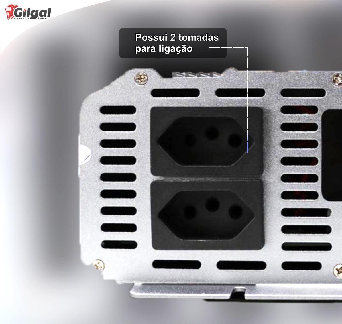 Miniatura Inversor 5000W 24V 220V Senoidal Pura 10000W Energia Estável