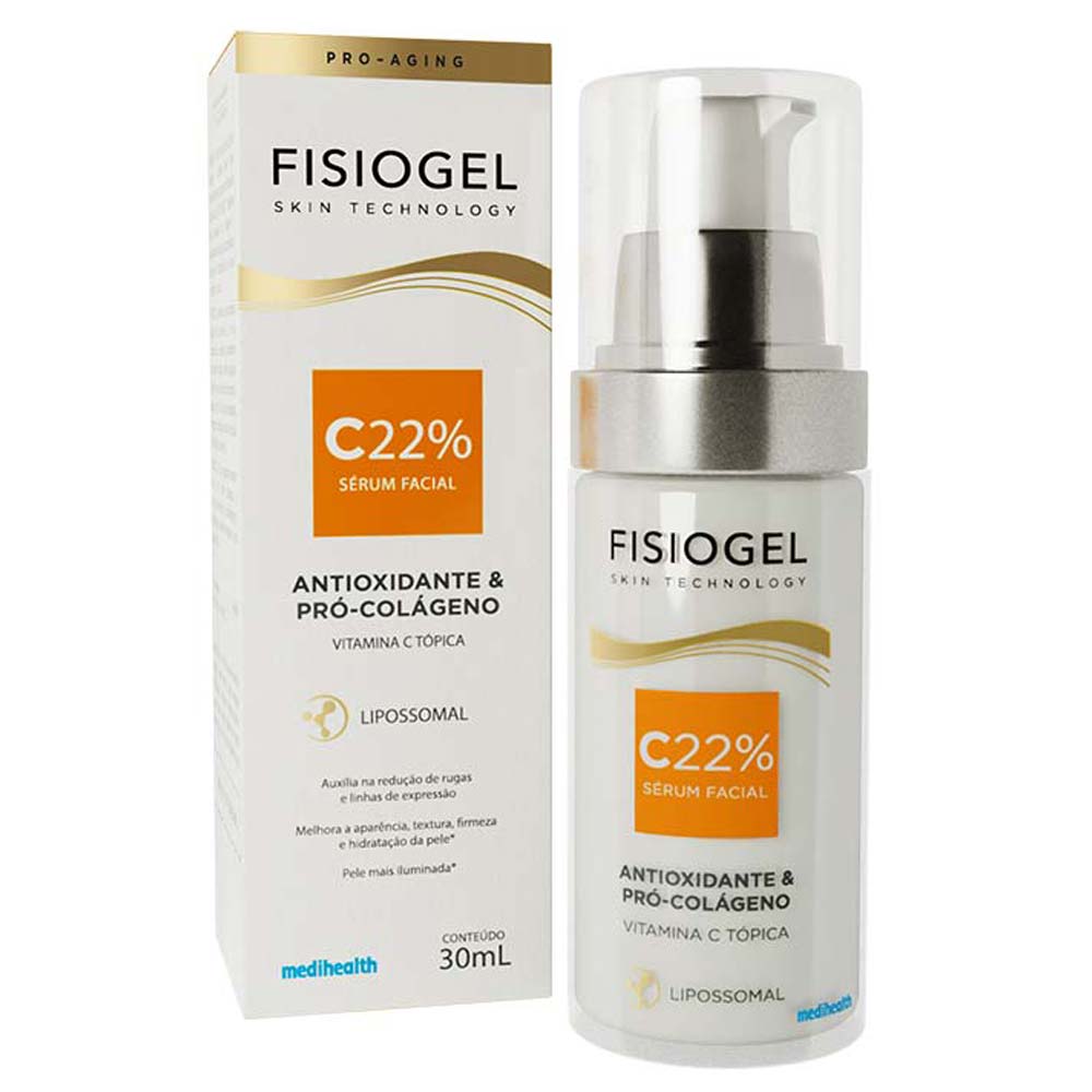 Miniatura Sérum Facial Antioxidante Fisiogel - C22% 30ml