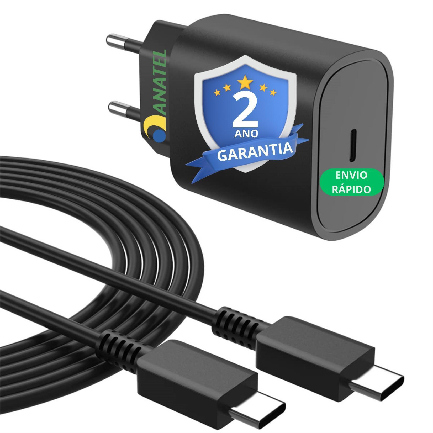 Miniatura Carregador Samsung S8 S9 A53 A73 M53 A22 | Turbo | Tipo C