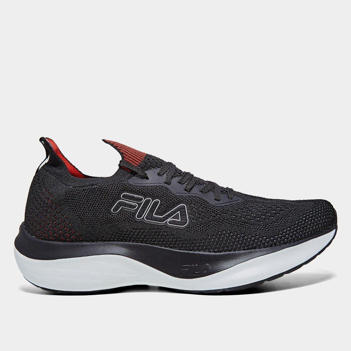 Miniatura Tênis Fila Go Trainer Masculino Preto+Vermelho - 38