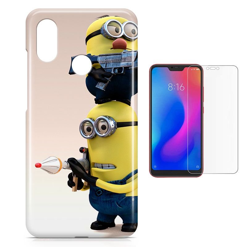 Miniatura Kit Capa Xiaomi Mi A2 Lite Minions E Pelicula