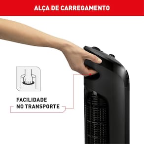 Ventilador de Torre Arno Eole Infinite NEOL 40W 3 Velocidades Silencioso Preto 110V