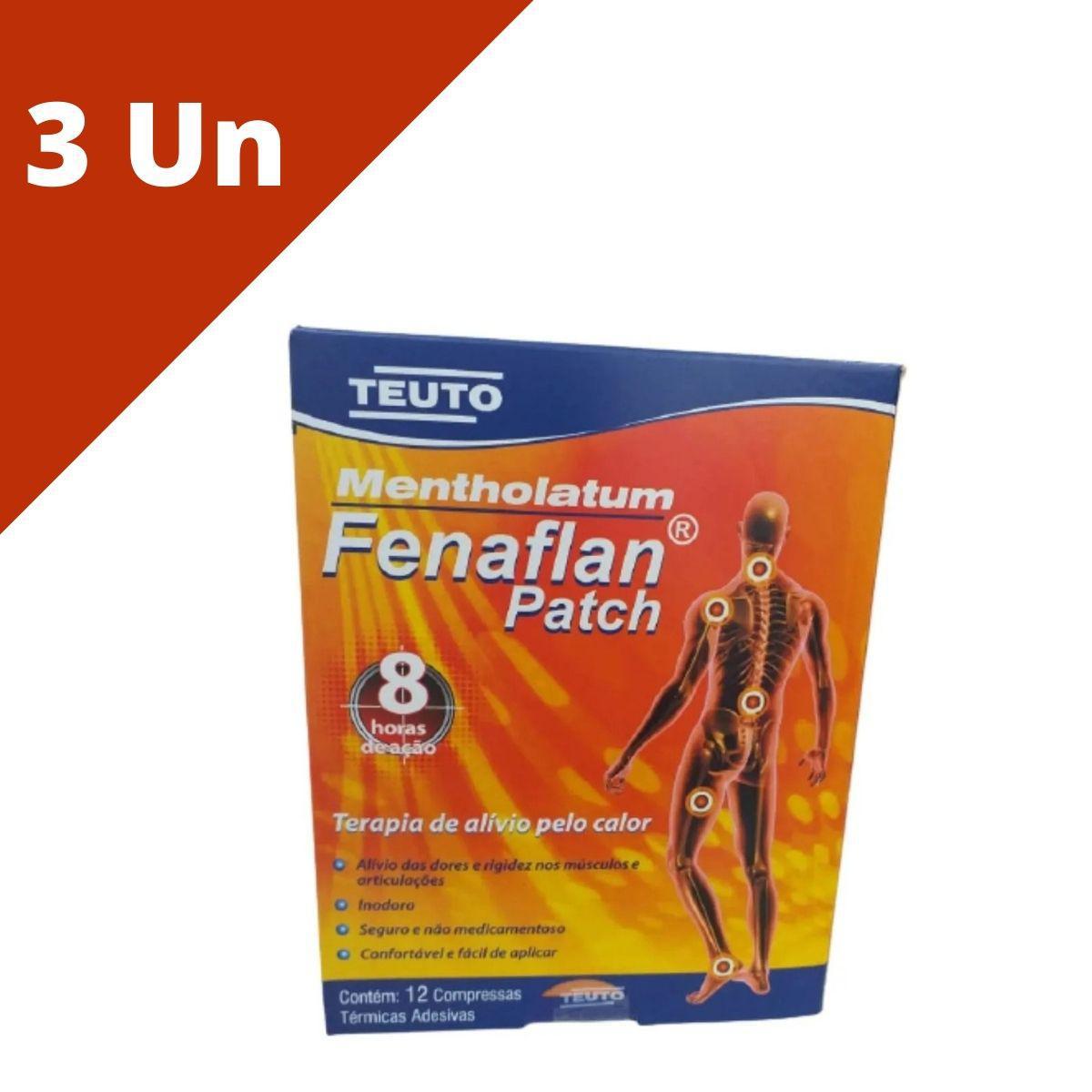 Miniatura Mentholatum Fenaflan Patch 12 Compressas Kit 3 Unid Teuto