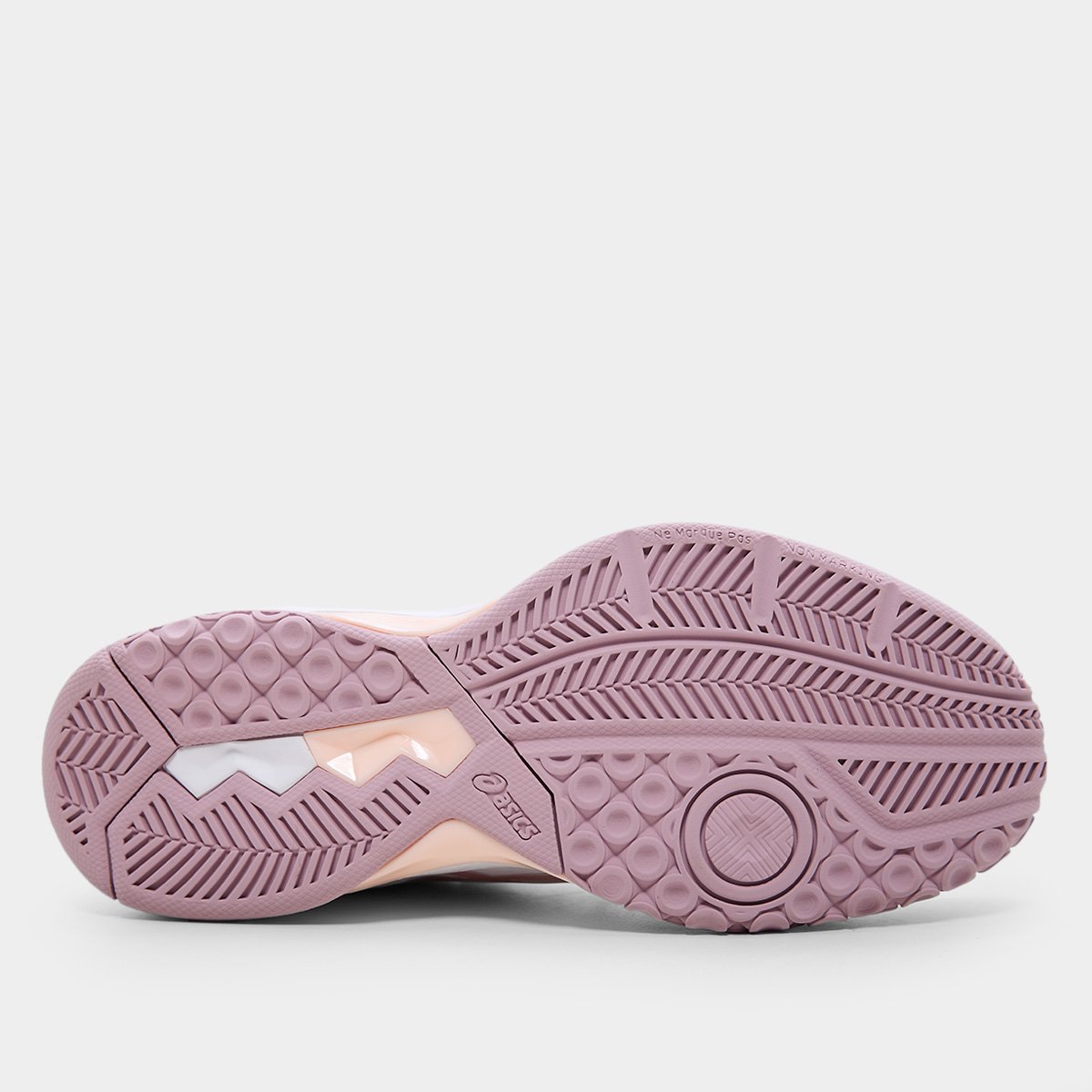 Miniatura Tênis Asics Gel-Task 4 Feminino Branco+Bege - 34