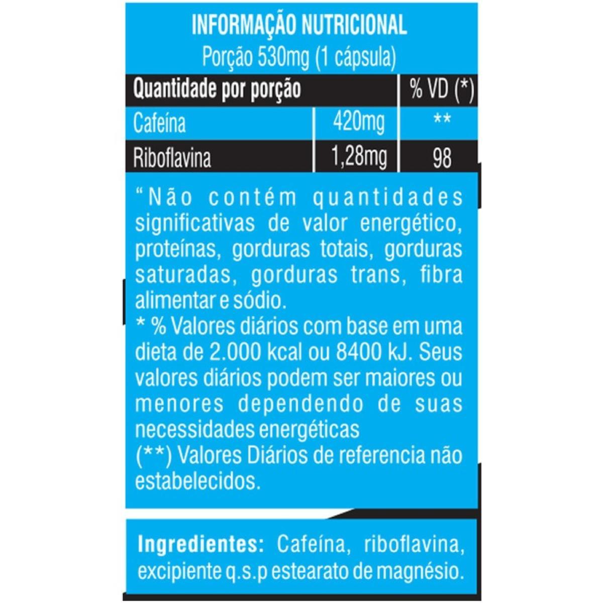 Miniatura Suplemento Nitro Fire Termogênico Cafeína 420Mg 60 Cápsulas