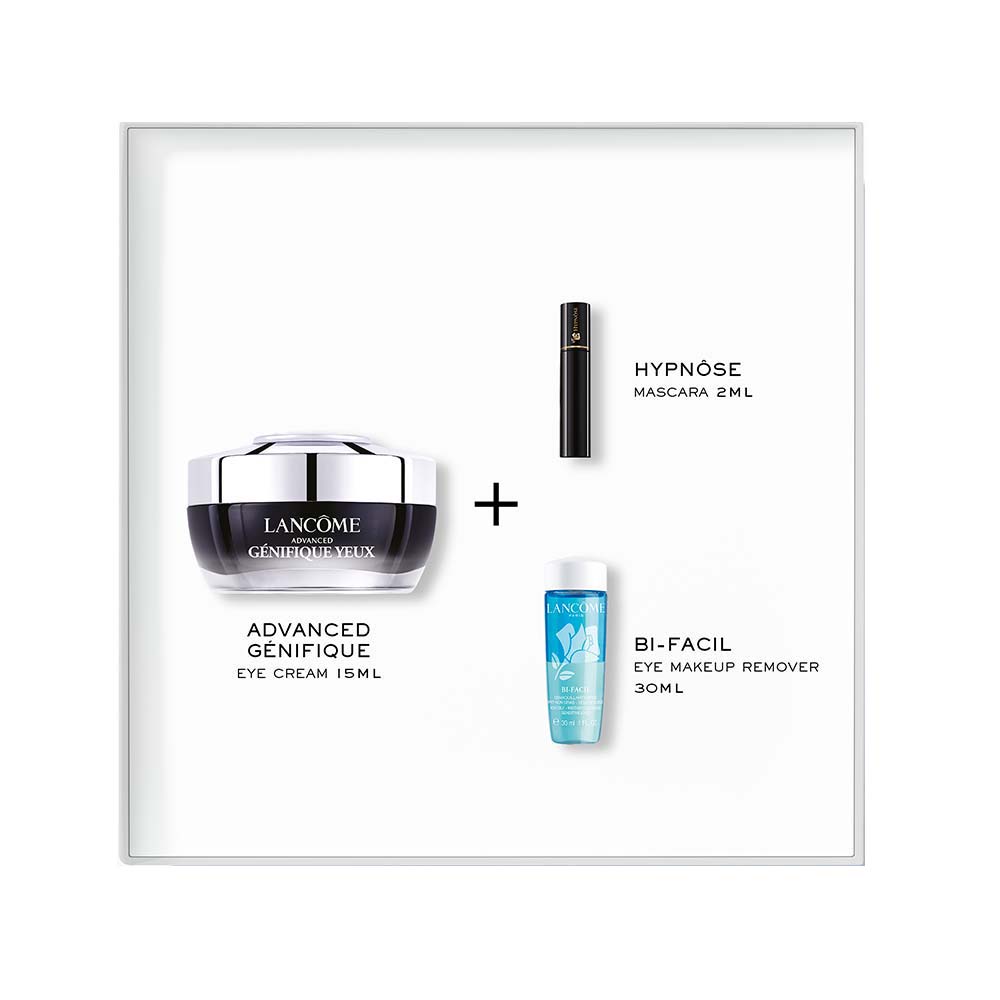 Miniatura Lancôme Génifique Kit - Creme de Olhos + Mini Máscara de Cílios + Demaquilante Kit