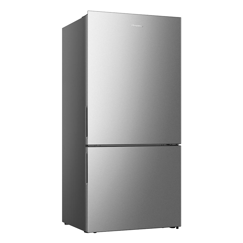 Refrigerador Bottom Freezer Metal Tech Hisense de 02 Portas Frost Free com 499 Litros Inox - RB5P504 110