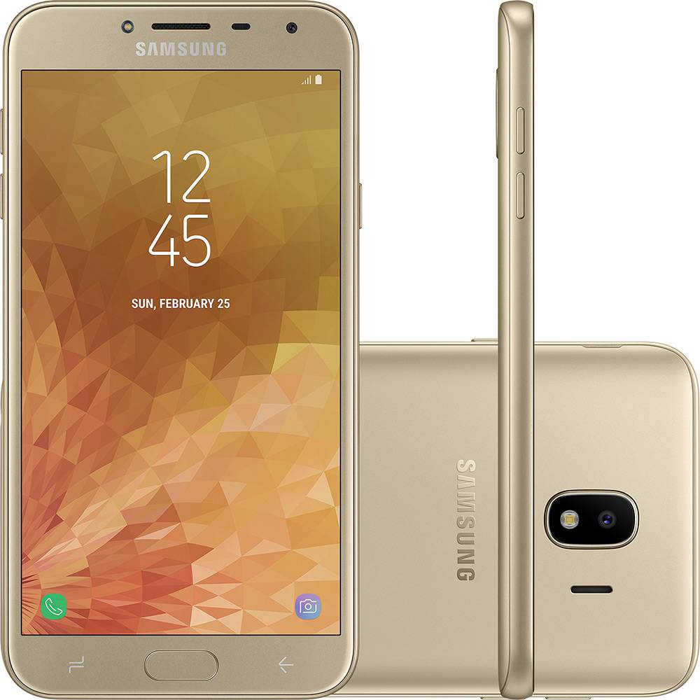 Miniatura Celular samsung galaxy j4 32gb dual - dourado
