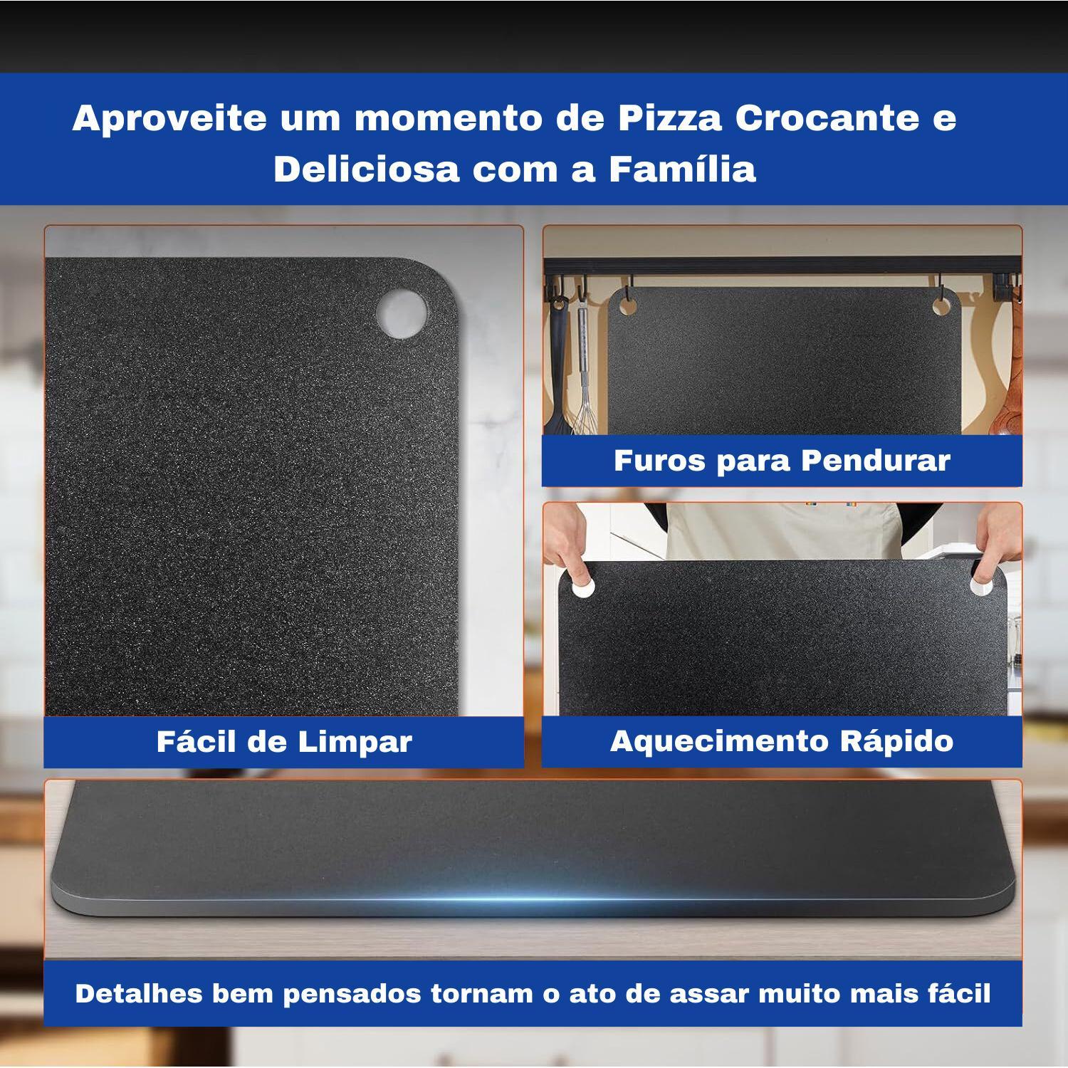 Miniatura Chapa Metálica Multiuso Para Assar E Grelhar 40X34Cm 6Mm