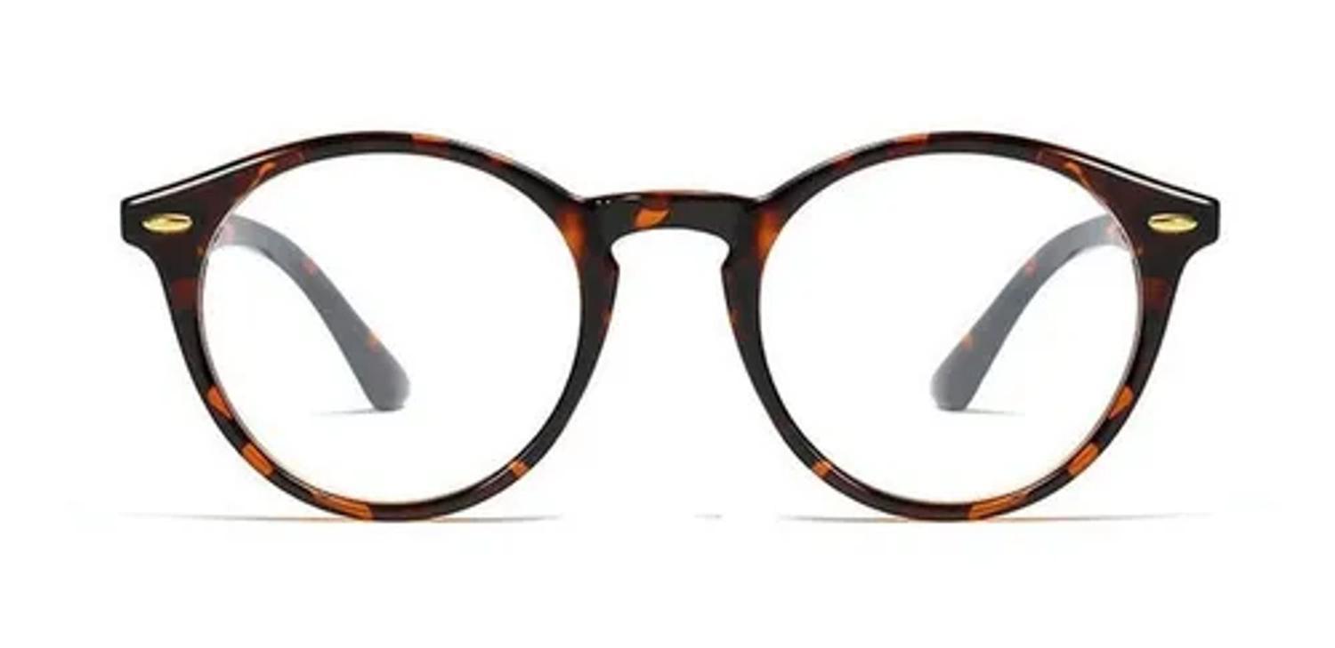 Miniatura Óculos Transitions Feminino Marrom Tartaruga Redondo Acetato