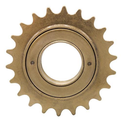 Miniatura Catraca Bicicleta Roda Livre Bike 22 Dentes Esferada Dourada