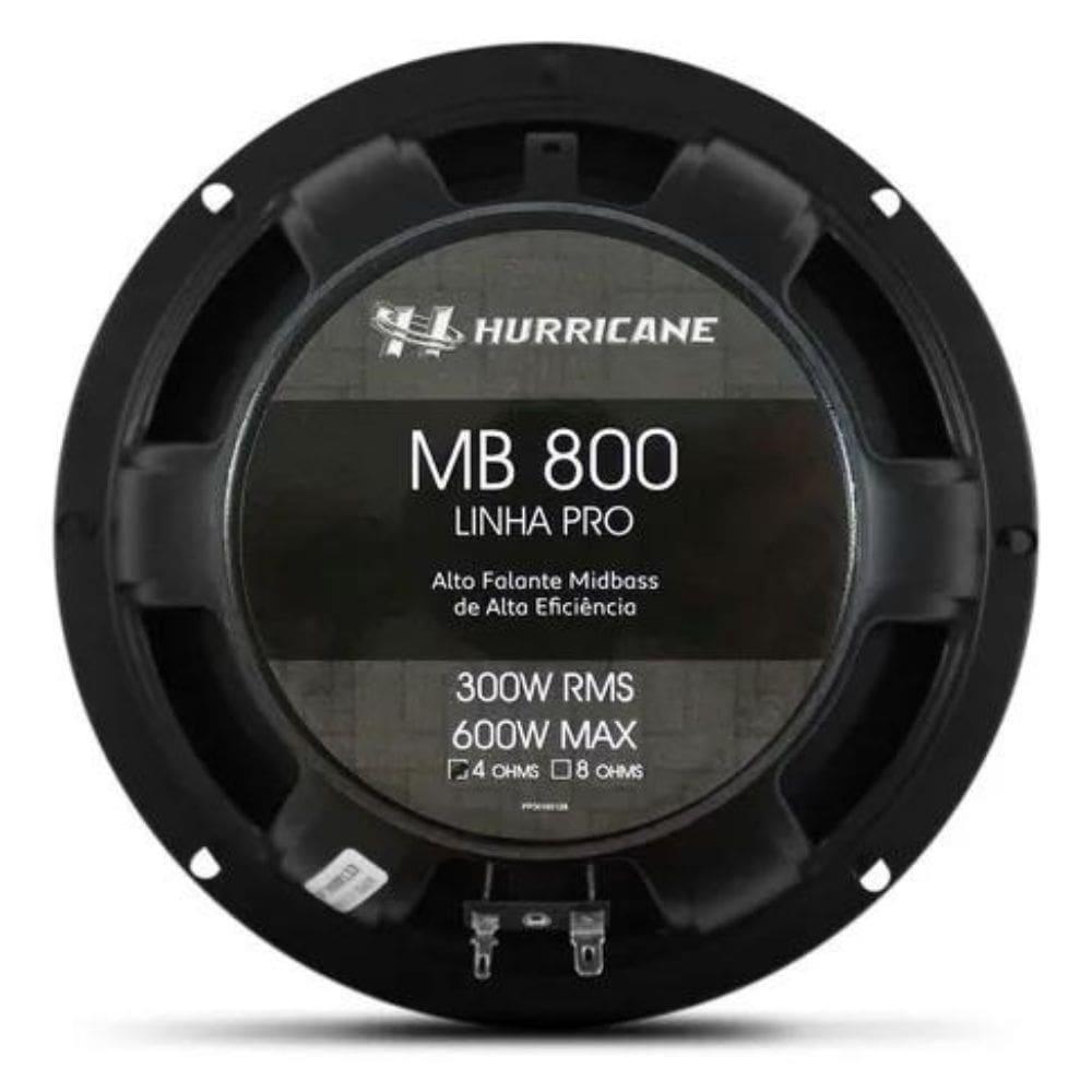 Miniatura Alto Falante Woofer Hurricane 8 Polegadas Mb800 600W Rms