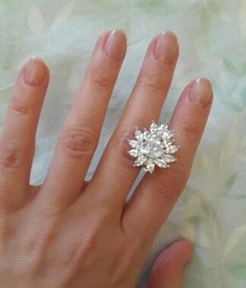 Brinco De Pressão Com Zirconia Noiva Casamento Prata Fixo