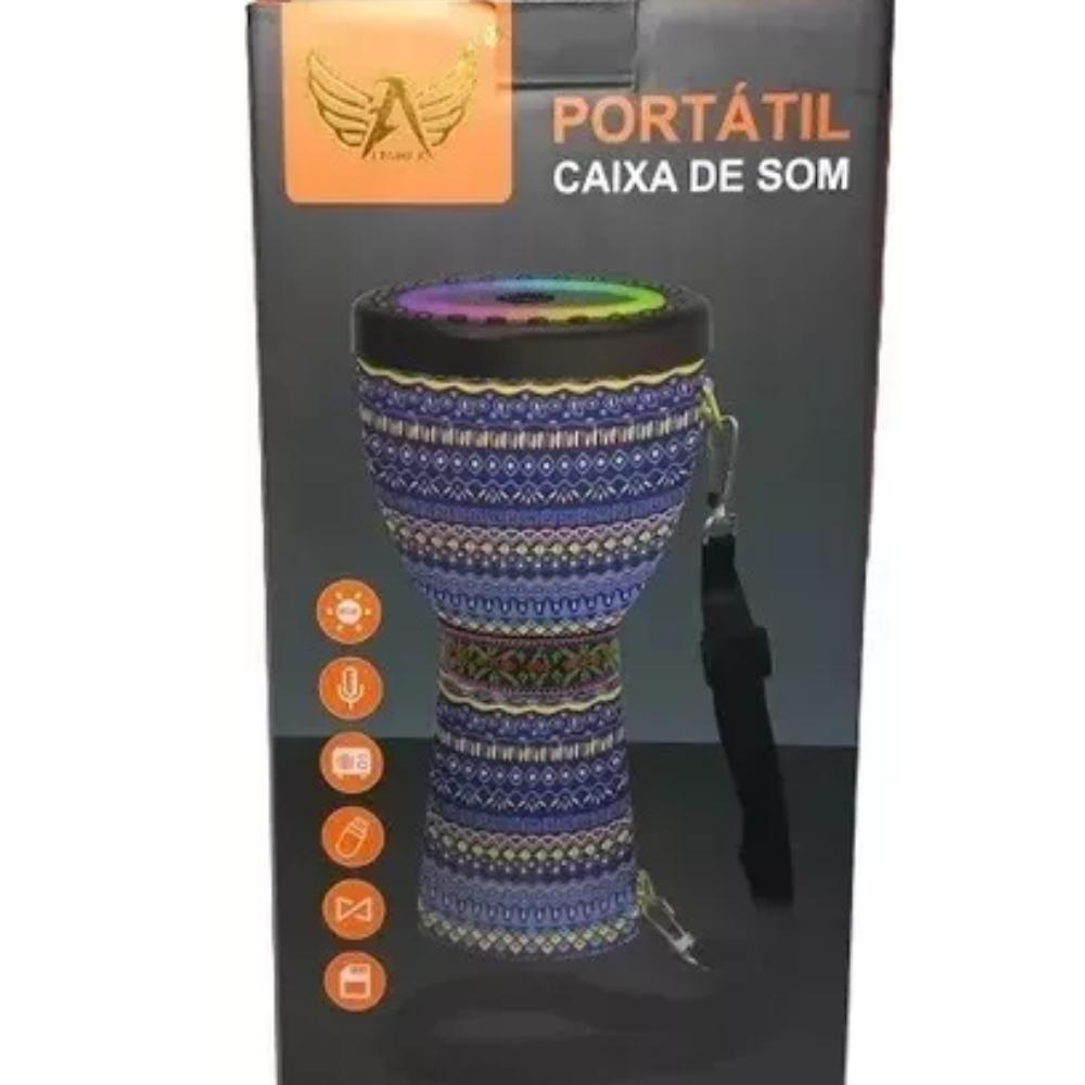 Caxia De Som Tambor Power Portátil 10W Al-8666 Mx 2024