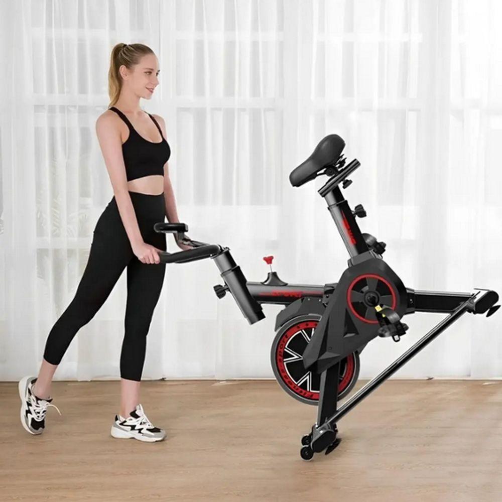 Miniatura Bicicleta Ergométrica Fitness Para Cardio E Musculação Com Base 8 Kg Inercia