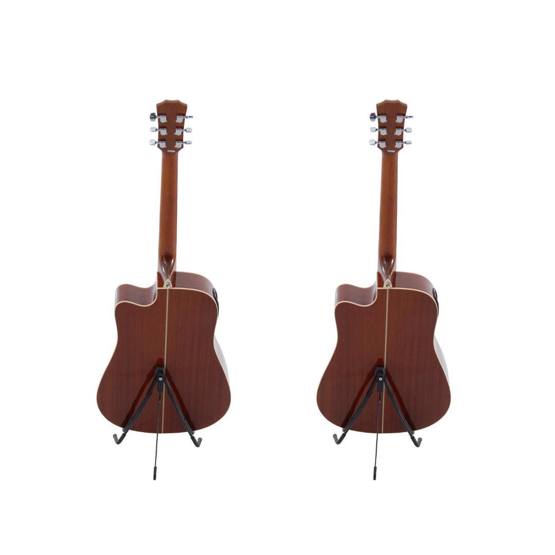 Miniatura Suporte De Chão Para Violão Portátil Kit 2 Unidades 2 - 20 - Preto - Suporte para instrumentos - Ibox - Violão - Guitarra e violão - 15 - Aço - 15kg - De chão