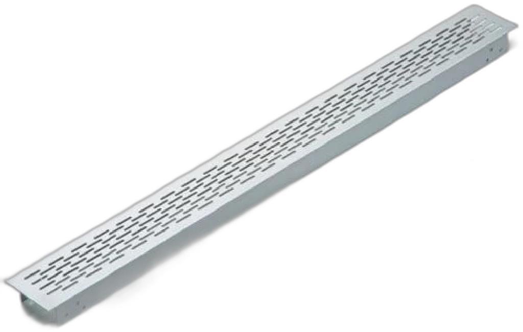 Miniatura Grade Ventilacao 800Mm Aba 28 Aluminio