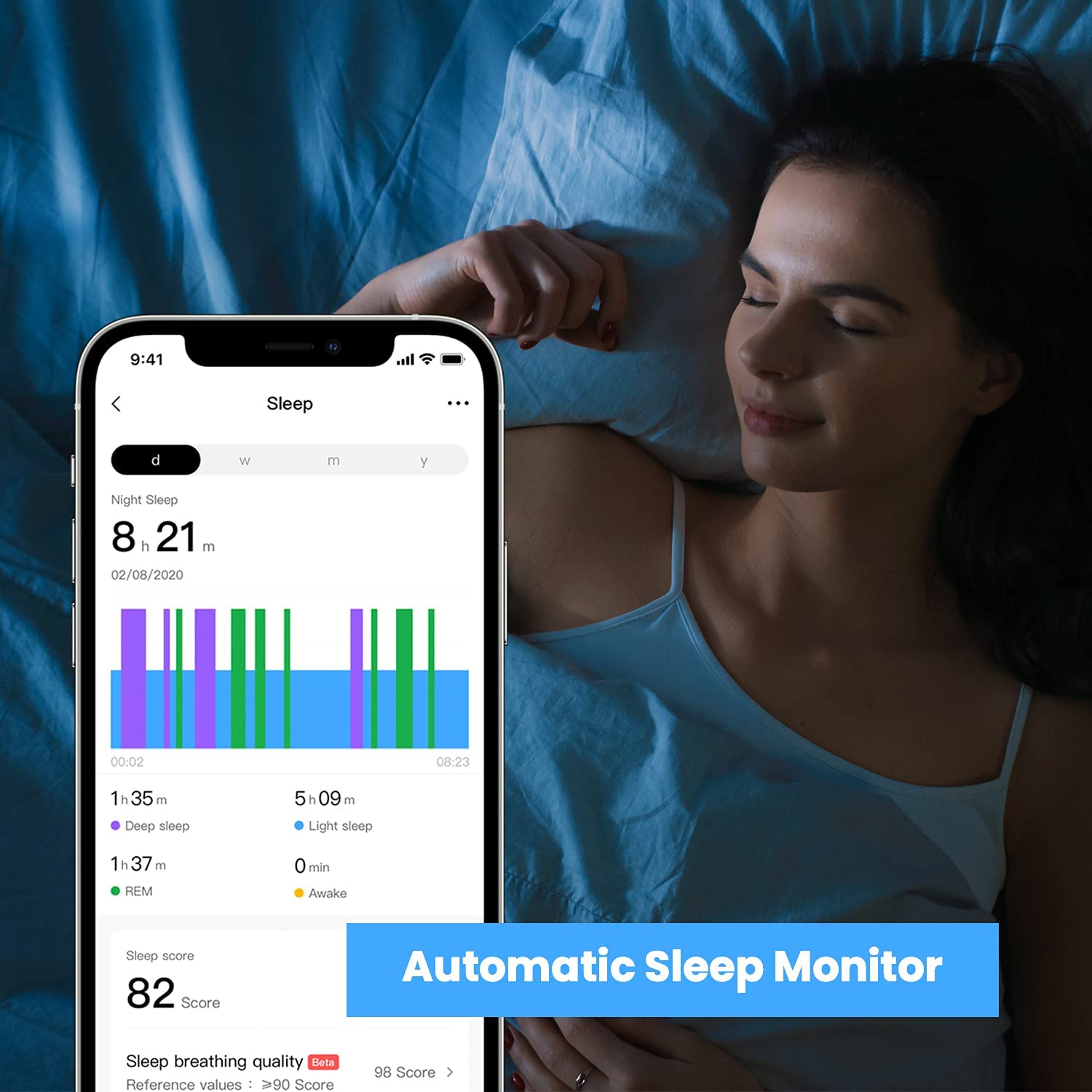 Amazfit Relógio Smartwatch Esportivo à Prova dÁgua cM onitoramento Respiratório e Rastreador Físico para Iphone e Android Preto