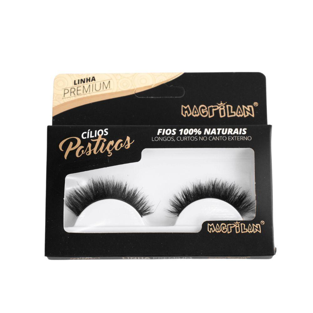 Miniatura Cílios Postiços Fios 100% Naturais Cl7-2 Linha Premium Macrilan único