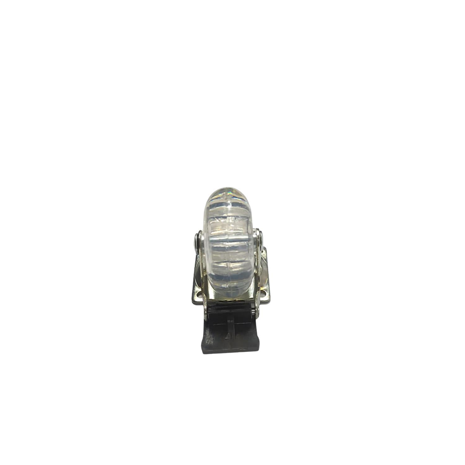 Miniatura 10 Rodízio Silicone 50Mm Transparente Giratório Com Freio