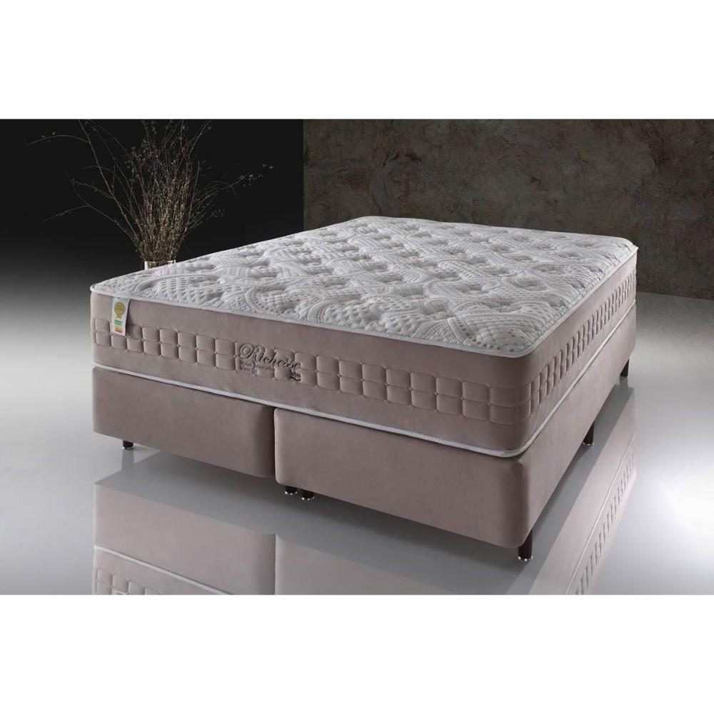 Miniatura Colchão King Molas Ensacadas Visco Gel Masterpocket Richesse Euro Pillow (193x203x36) - Anjos