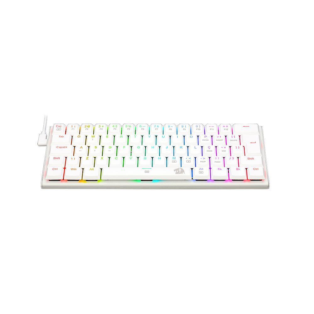 Teclado Gamer Redragon Anivia Lunar White Rgb Switch Marrom