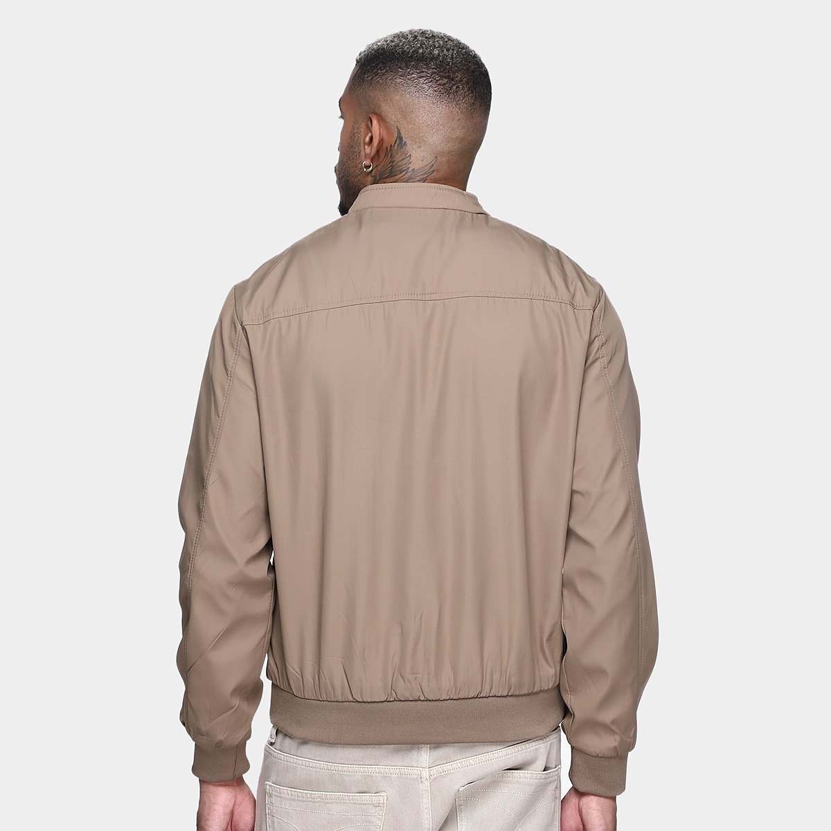 Miniatura Jaqueta Corta Vento Broken Rules Masculina Bege - G