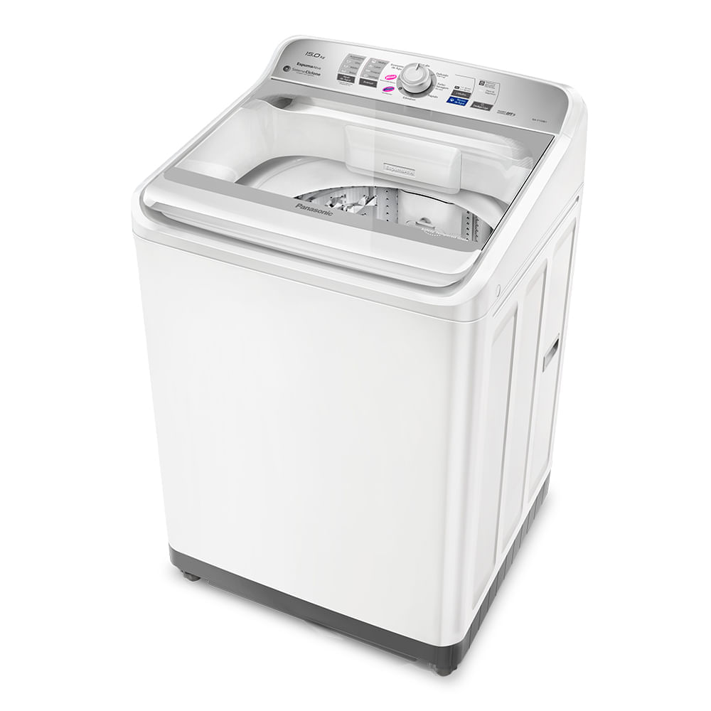 Miniatura Lavadora de Roupas Panasonic 15Kg Branca com 08 Programas de Lavagem e Smart Sense - NA-F150B1W 110