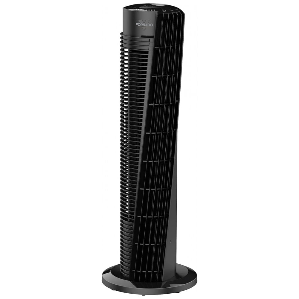Miniatura Ventilador de Torre com Controle Remoto, Silencioso, Oscila até 70, Temporizador e 4 Velocidades, 110V, Vornado ...