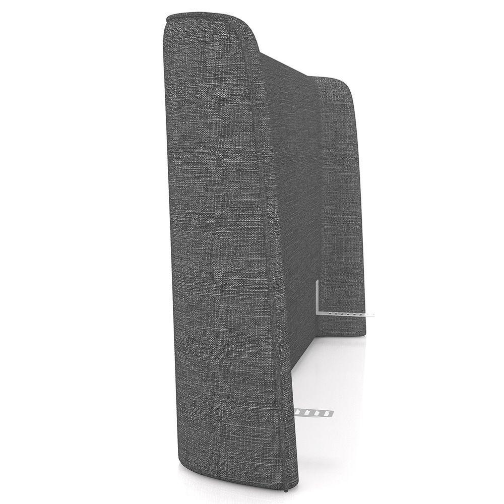 Miniatura Cabeceira Cama Box King 195cm Nicea P02 Linho Cinza - Mpozenato