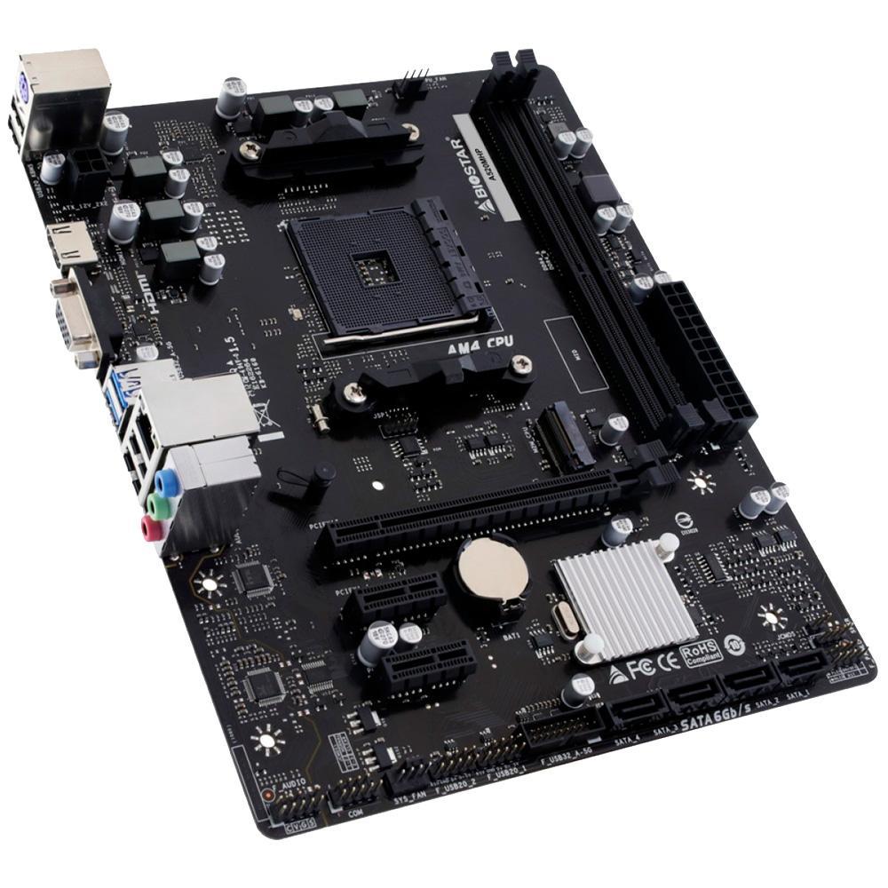Miniatura Placa Mãe Biostar A520Mh, Chipset A520, Amd Am4, Matx, Ddr4
