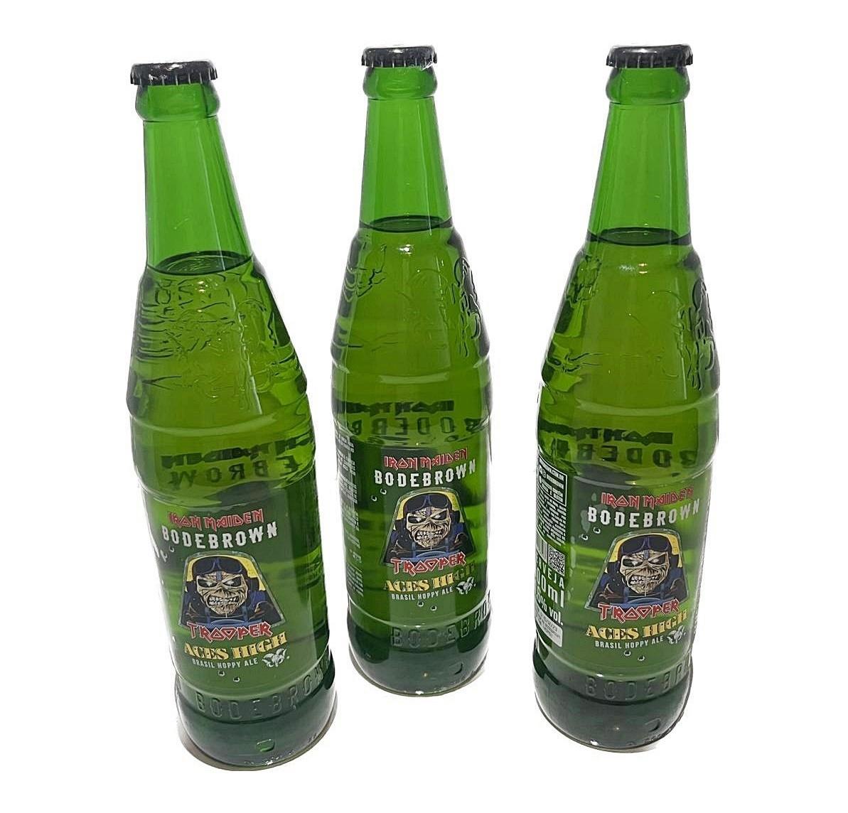 Miniatura 3 Cervejas Aces High Iron Maiden 600Ml Hoppy Ale Bodebrown