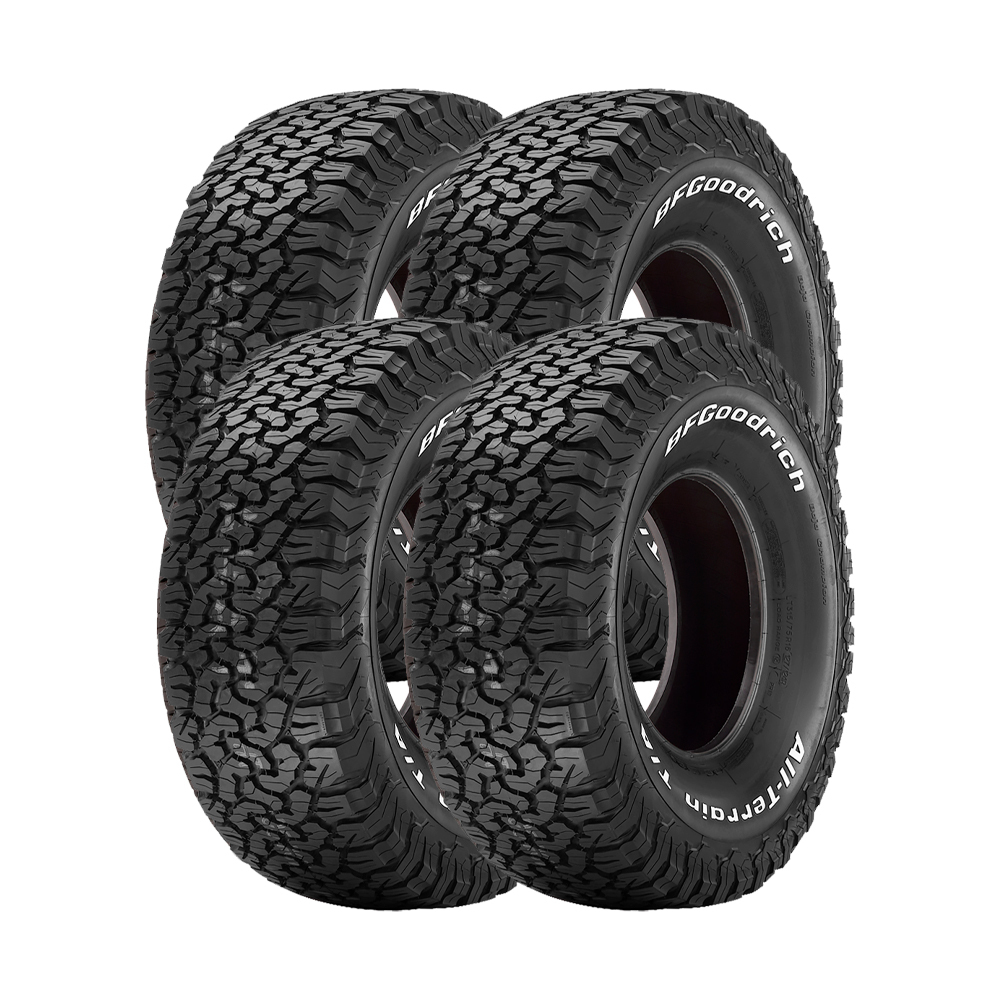 Miniatura Jogo 4 Pneus BFGoodrich Aro 18 All Terrain T/A KO2 265/70R18 124/121R 10 Lonas - Letras Brancas