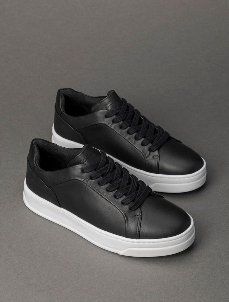 Miniatura Tênis Feminino Couro Calvin Klein - Preto Tênis Feminino Couro Calvin Klein Preto 34