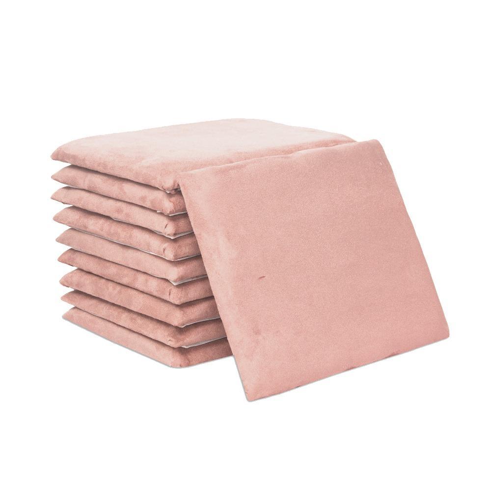 Miniatura Cabeceira Estofada Cama Modulada 90Cm Solteiro Box Rosa